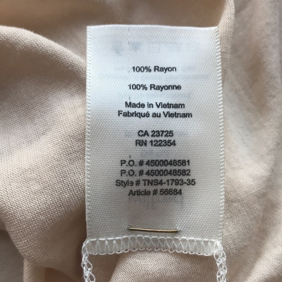 Aritzia Wilfred peach oversized keyhole front short sleeve shirt S - Picture 6 of 9